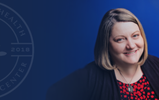 Molly Fox headshot with KHSC logo