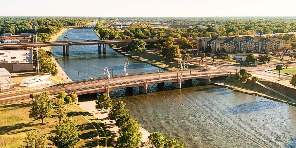 Aerial view of Wichita, Kansas