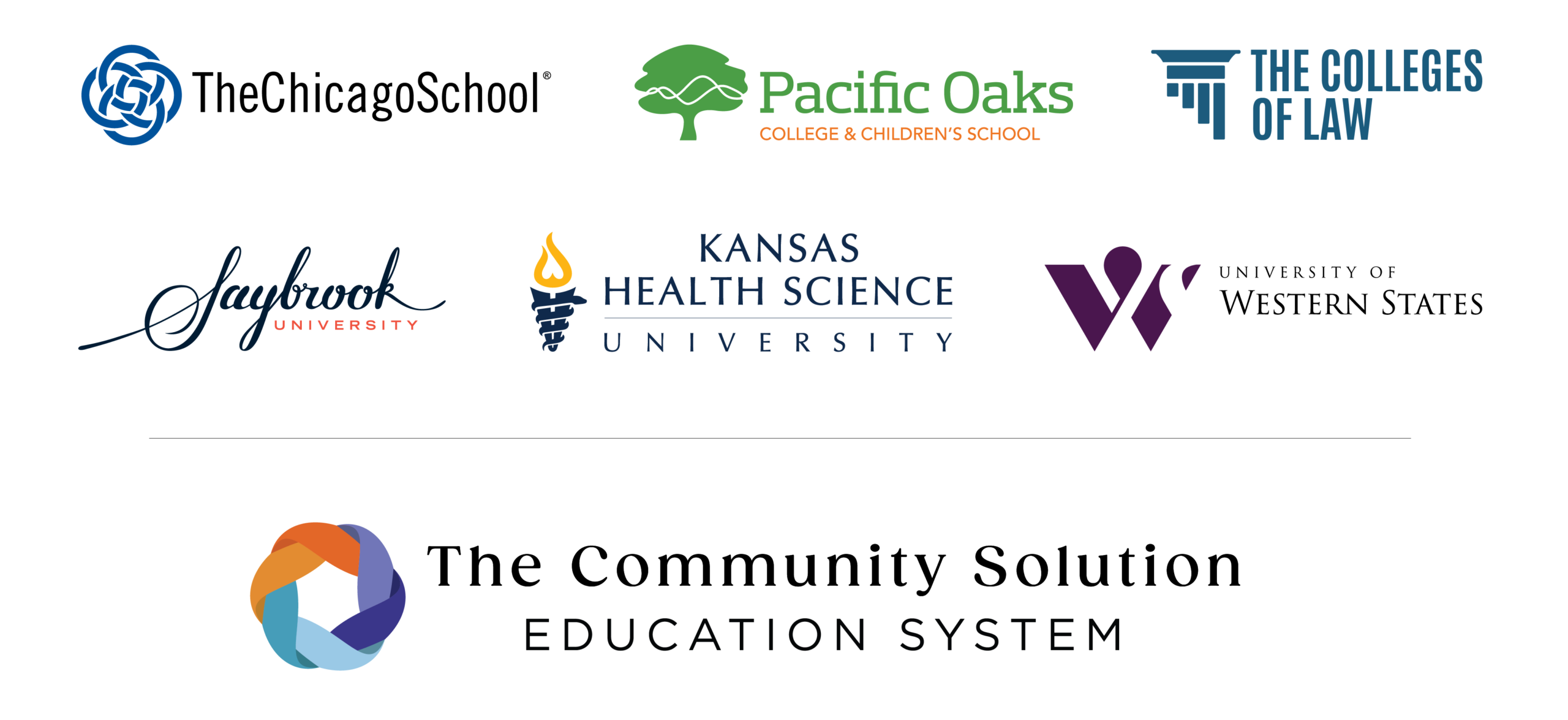 System-Lockup_Stacked_Full-Color-2026 The community solution system logo lockup